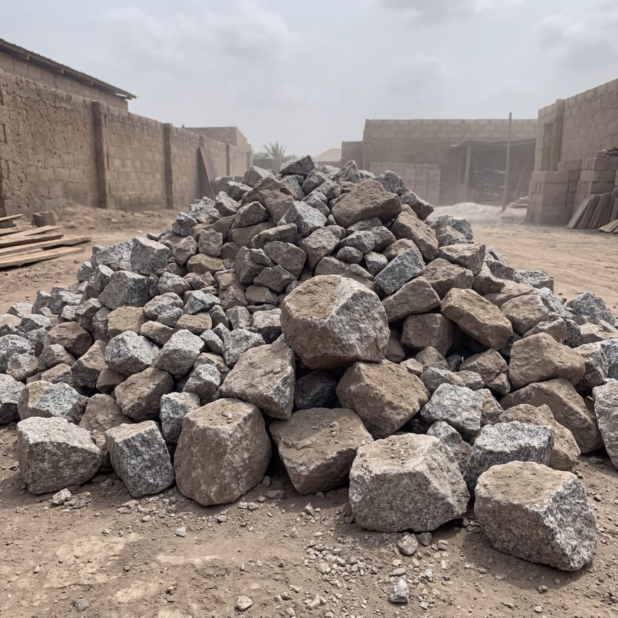 Stones/boulders heap at our yard